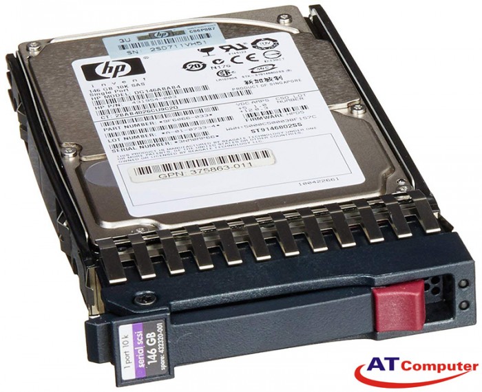 HP 146GB SAS 10K 6Gbps SFF 2.5. Part: 442819-B21, 453138-001