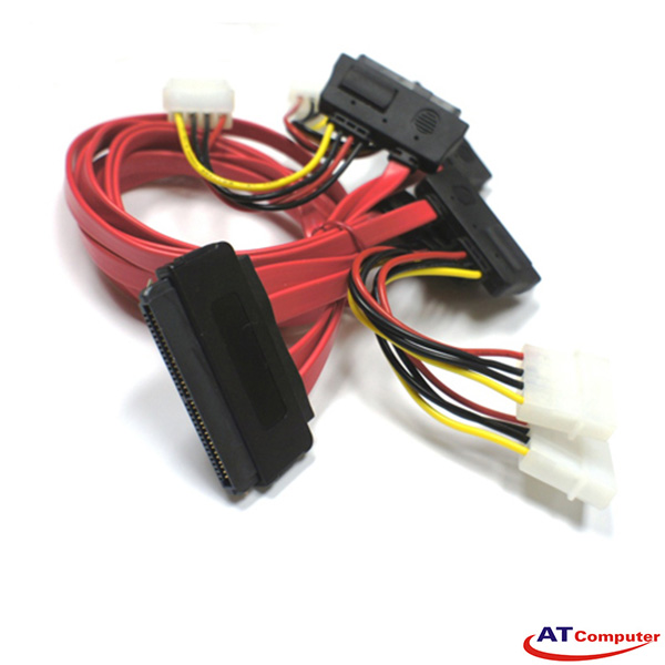 Cable SAS 32 Pin to SAS 29P *4 w/power cable (SFF-8484 TO SFF-8482) Length: 1.0M, P/N: RC-2139 - L