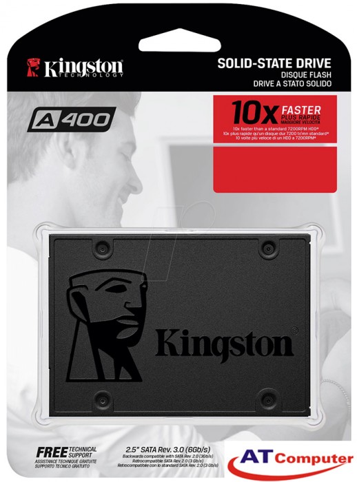 SSD Kingston SSDNow A400 120GB Sata3 2.5 (đọc 500MB/s, Ghi 450MB/s) - SA400S37/120G