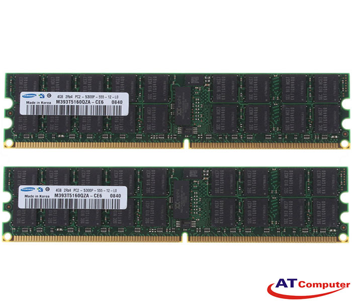 RAM FUJITSU 8GB DDR2-667Mhz PC2-5300 (2X4GB) RG D ECC. Part: S26361-F3449-L524