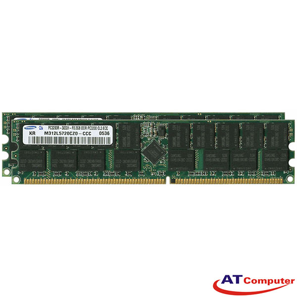 RAM FUJITSU 4GB DDR-400MHz PC-3200 (2X2GB) RG ECC. Part: S26361-F3166-R523