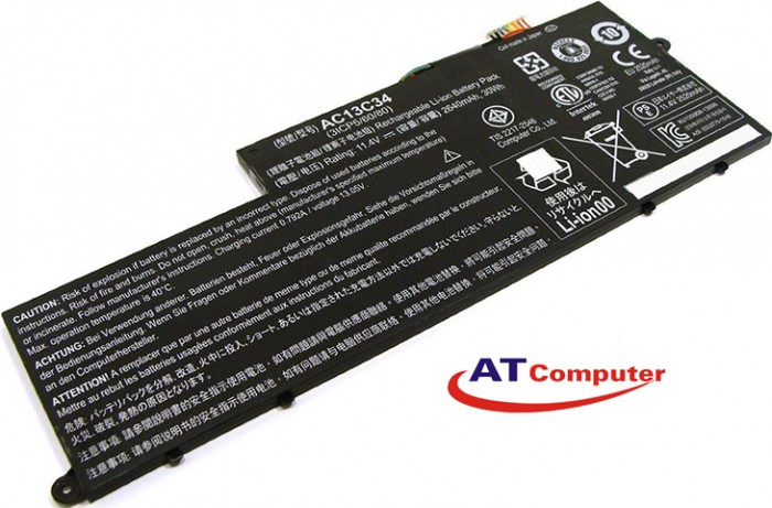 PIN Acer Aspire E3-111, E3-112, V5-122, V5-122P, V5-132, V5-132P, 4Cell, Oem, Part: AC13C34, KT.00303.005, MS2377