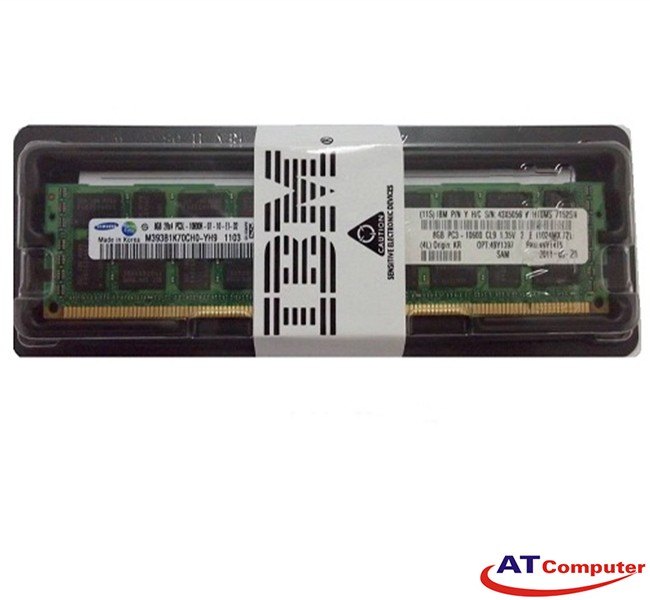 RAM IBM 8GB DDR3-1600Mhz PC3L-12800 Registered ECC. Part: 00D5036