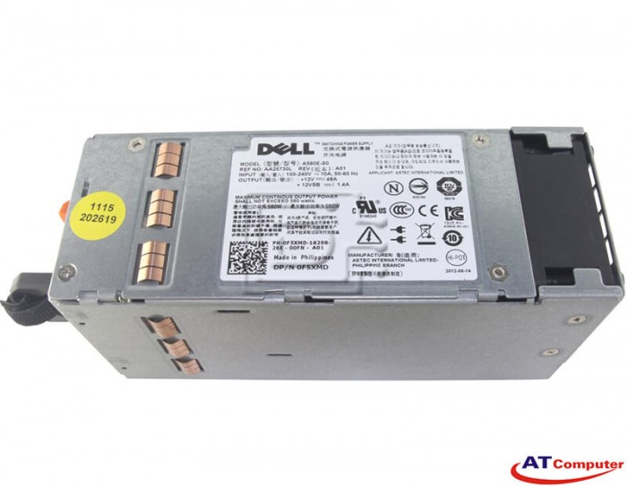DELL 580W Power Supply Hot Swap, For DELL PowerEdge T410, Part: F5XMD, 0F5XMD