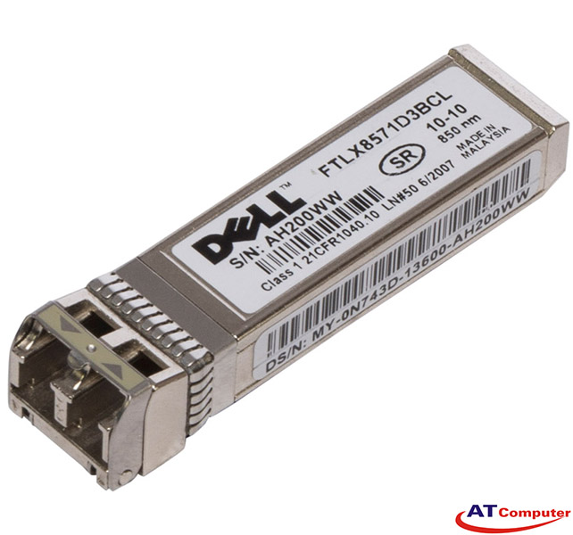Dell 10G FC SFP+ Short Range Transceiver, Part: N743D, 0N743D 