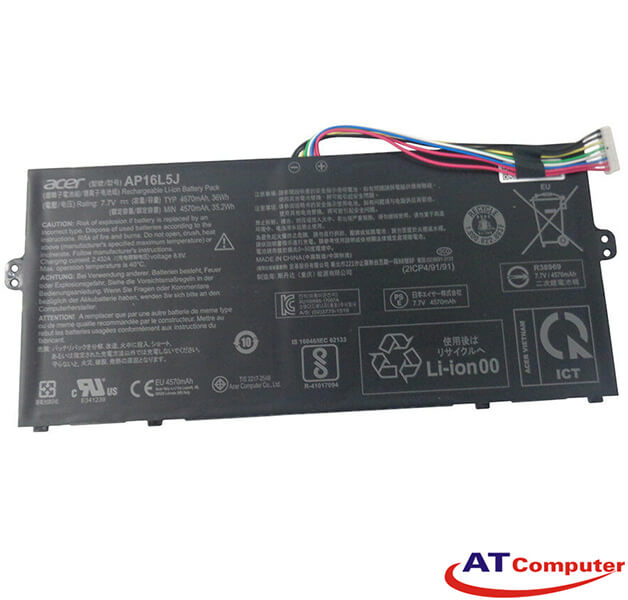 Pin Acer Swift 5 SF514-52, SF514-52T, SF514-53, SF514-53T, Spin 1 SP111, 4Cell, Oem, Part: AP16L5J, 2ICP4/91/91