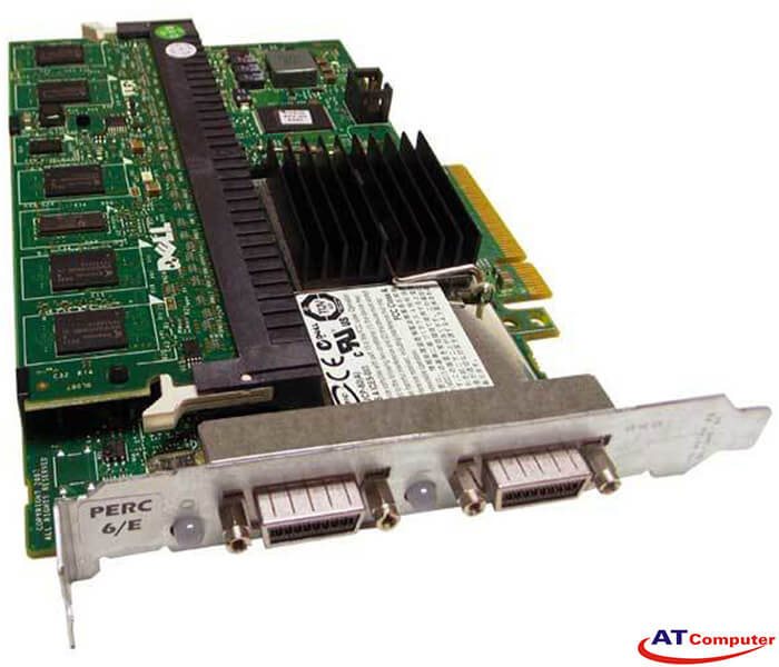 Dell PERC 6E Integrated SAS 256MB RAID Controller Card with 8 external SAS, SATA ports, Part: 0J155F